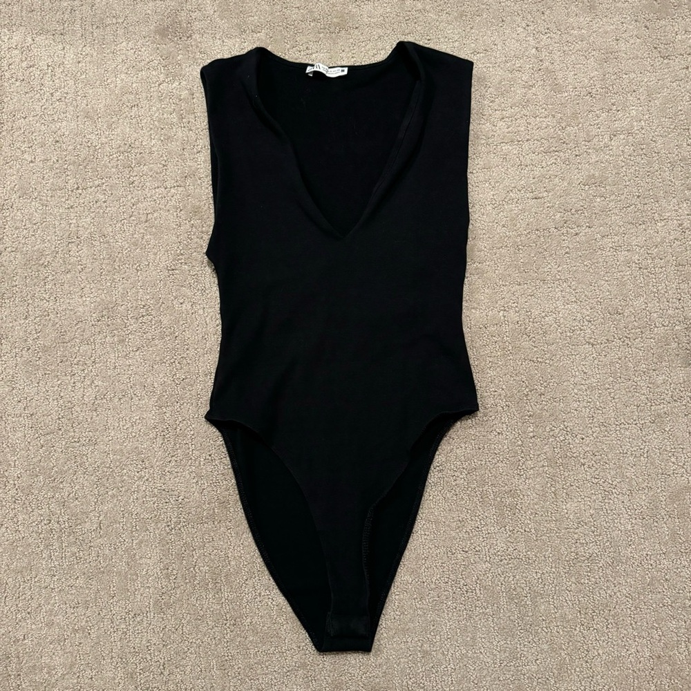 zara vneck body suit